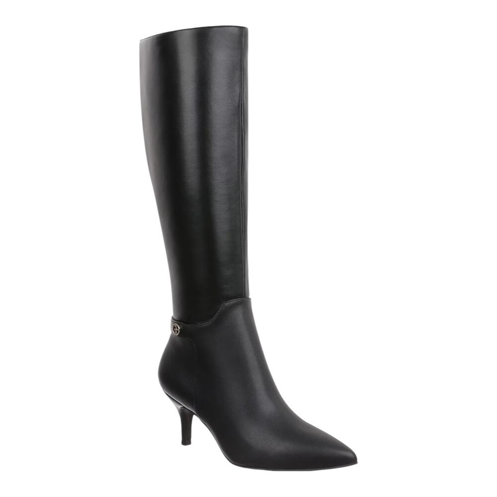Giani Bernini Women's Crueellaa Back Strap Knee High Dress Boots Black Size 8